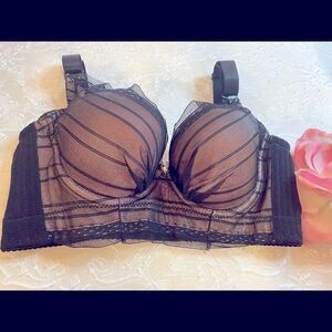 💥Qianziwanli Lace Embroidery Floral Print Bras32B
